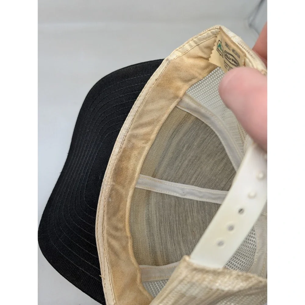 Vintage All Pro Kmart 3 Stripe Mesh Trucker Snapback Baseball Cap‎ Hat 1970s 70s